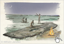 Bild 068 Studie: Der Mondkalender Papa Mahina in Form einer Petroglyphe